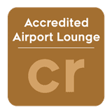 CR Accredited Airport Lounge badge