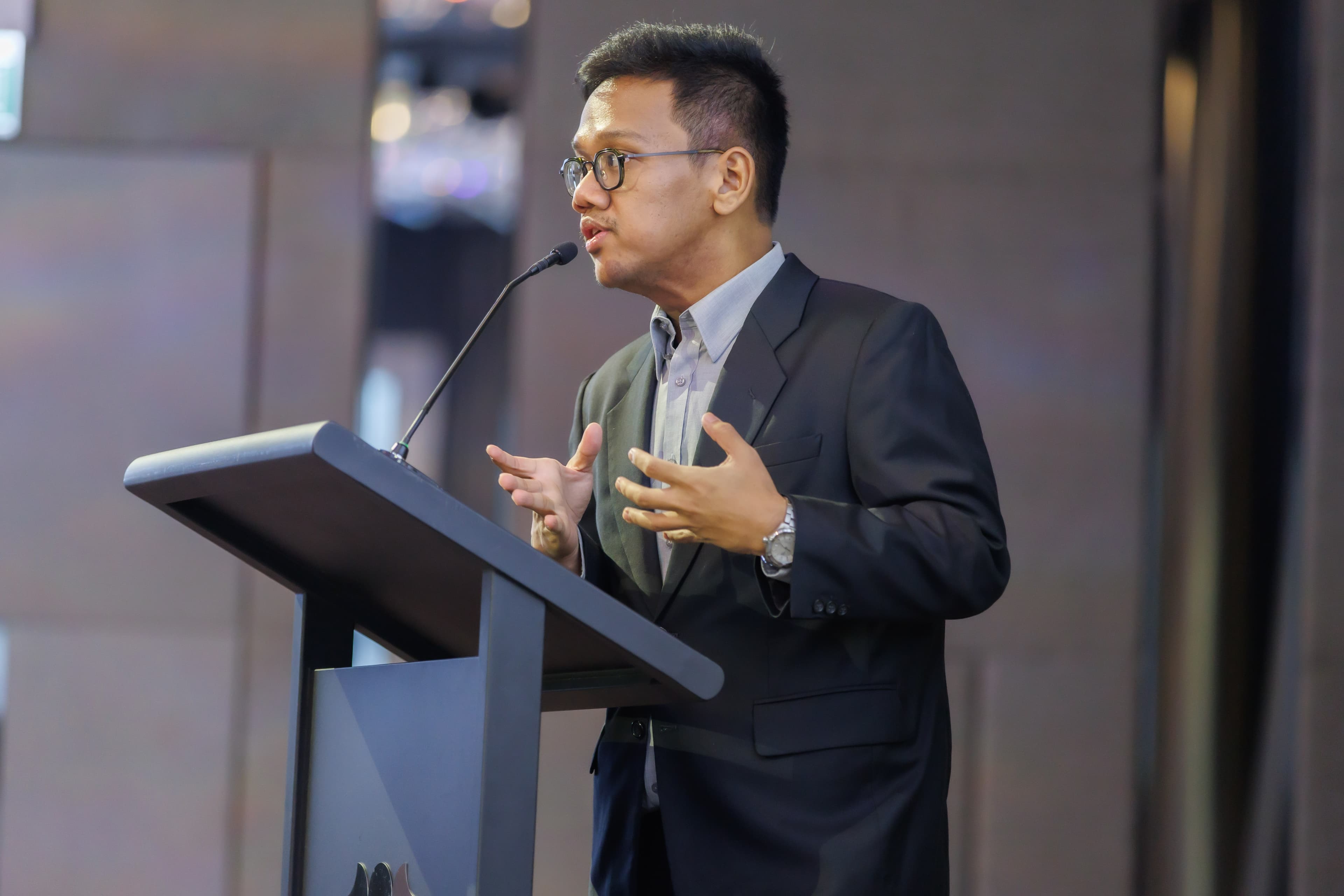 Tawfiq Salam Ikhtianto at industry event
